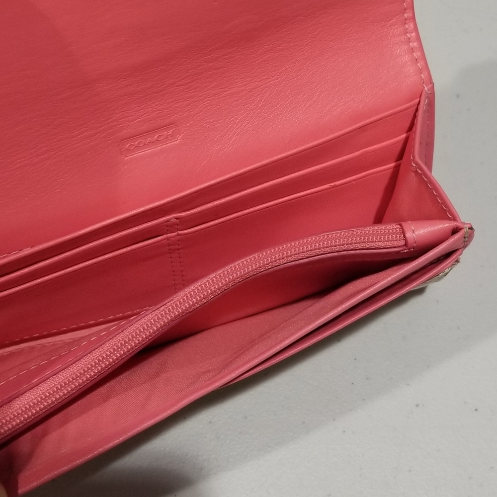 Monogram Leather Coach Wallet - Picture 4 of 6
